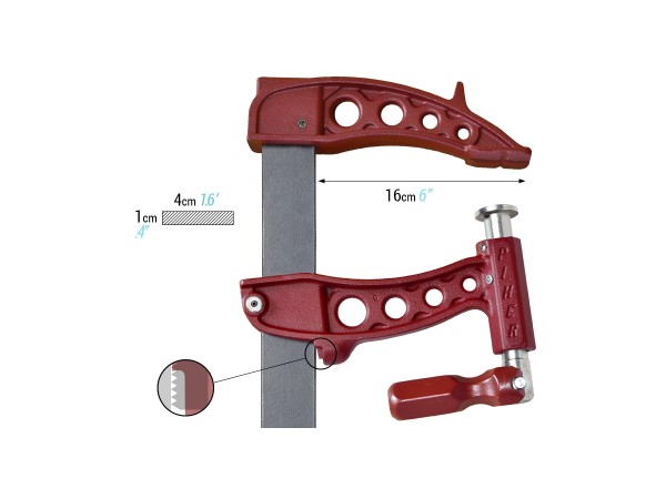 Piher Maxipress R heavy-duty screw clamp | set of 2 | 30 cm